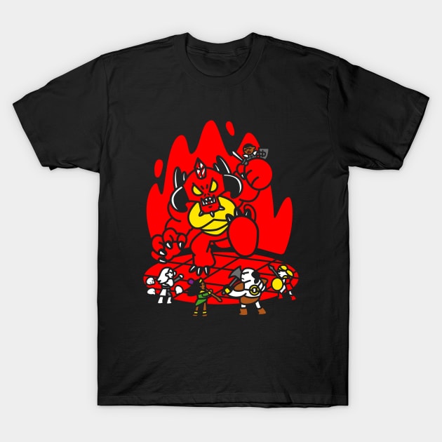 Chibis Battle Diablo T-Shirt by demonigote